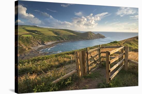 Kissing Gate on the South West Coast Path Near Crackington Haven, Cornwall, England-Adam Burton-Stretched Canvas
