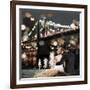 Kissing in a NY Night (detail)-Dianne Loumer-Framed Giclee Print