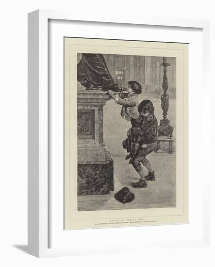 Kissing St Peter's Toe-Charles Paul Renouard-Framed Giclee Print