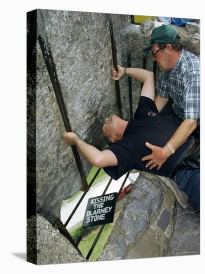 Kissing the Blarney Stone, County Cork, Munster, Eire (Republic of Ireland)-Julia Bayne-Stretched Canvas