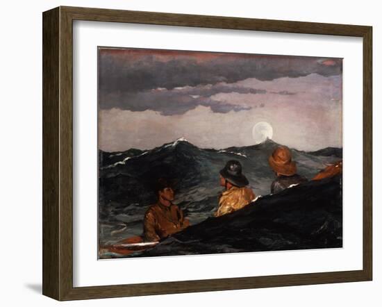 Kissing the Moon, 1904 (Oil on Canvas)-Winslow Homer-Framed Giclee Print