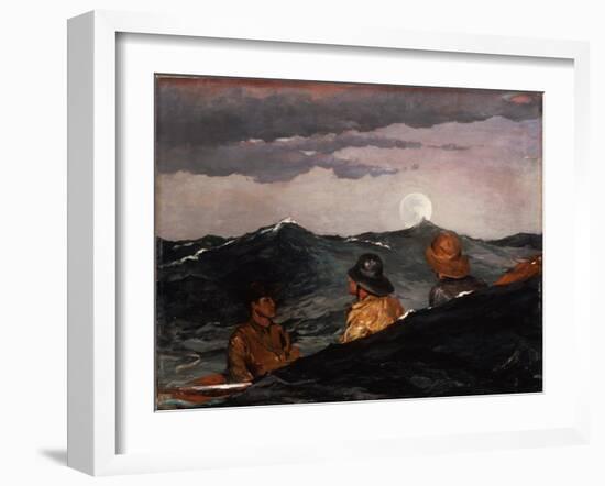 Kissing the Moon, 1904 (Oil on Canvas)-Winslow Homer-Framed Giclee Print