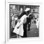 Kissing the War Goodbye in Times Square, 1945, II-Victor Jorgensen-Framed Art Print