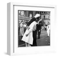 Kissing the War Goodbye in Times Square, 1945, II-Victor Jorgensen-Framed Art Print