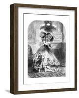 Kissing under the Mistletoe, 1865-A. Hunt-Framed Giclee Print
