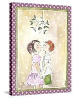 Kissing under the Mistletoe-Effie Zafiropoulou-Stretched Canvas