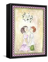 Kissing under the Mistletoe-Effie Zafiropoulou-Framed Stretched Canvas