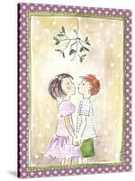 Kissing under the Mistletoe-Effie Zafiropoulou-Stretched Canvas