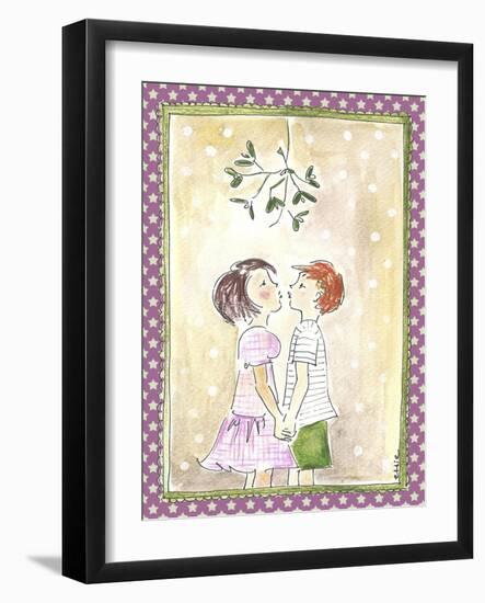 Kissing under the Mistletoe-Effie Zafiropoulou-Framed Giclee Print