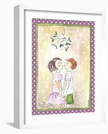 Kissing under the Mistletoe-Effie Zafiropoulou-Framed Giclee Print