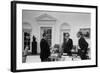 Kissinger, Rockefeller and Ford Discuss Evacuation of Saigon, in April 1975-null-Framed Photo