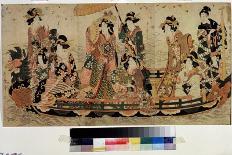 Courtisanes D'hagi, in Serie Divertissements Du Festival Niwaka Dans Les Maisons Vertes (Courtesans-Kitagawa II Utamaro-Giclee Print