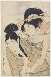 Courtesan and Her Lover, C. 1800-1804-Kitagawa Tsukimaro-Framed Giclee Print