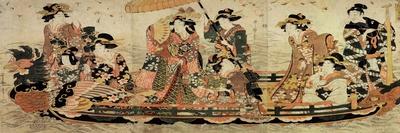Courtesans from Hagi, C1805-C1810-Kitagawa Utamaro II-Stretched Canvas