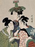 Sundial Maidens: The Hour of the Snake-Kitagawa Utamaro-Art Print