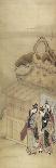 Nikuhitsu Ukiyo-E: Geisha on Her Way to a Night-Time Assignation, C. 1784-Kitao Masanobu-Framed Stretched Canvas