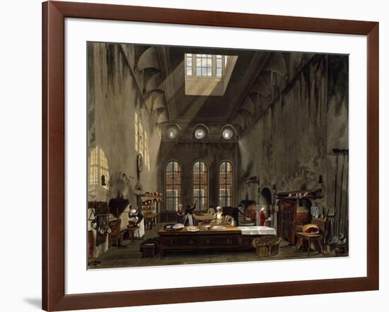 Kitchen, 1816-1819-William Henry Pyne-Framed Giclee Print