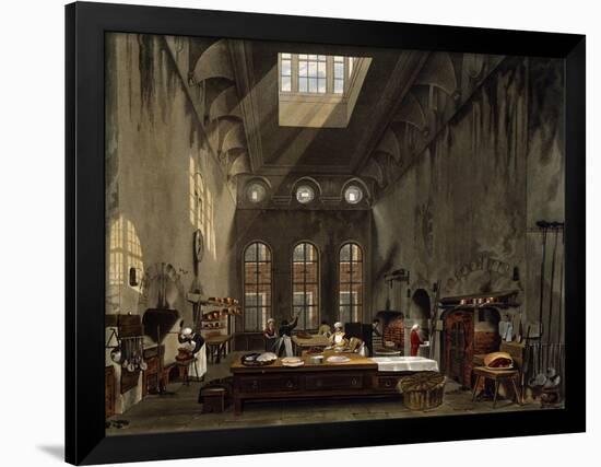 Kitchen, 1816-1819-William Henry Pyne-Framed Giclee Print