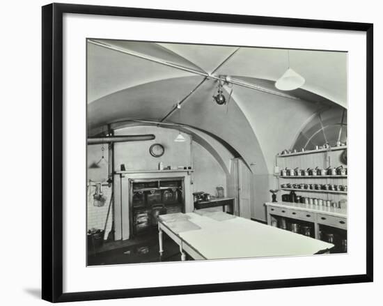 Kitchen at Admiralty House, Westminster, London, 1934-null-Framed Photographic Print