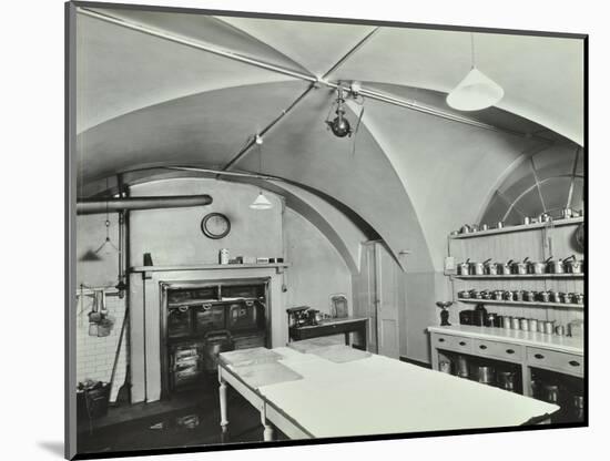 Kitchen at Admiralty House, Westminster, London, 1934-null-Mounted Photographic Print