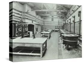 Kitchen at the Fulham Hostel, London, 1947-null-Stretched Canvas