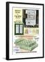 Kitchen Cabinet Unit, Mattress-null-Framed Art Print