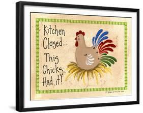 Kitchen Closed...Chicken-Debbie McMaster-Framed Giclee Print