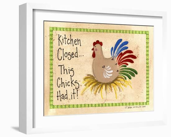 Kitchen Closed...Chicken-Debbie McMaster-Framed Giclee Print