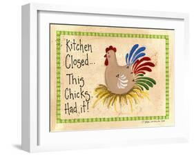 Kitchen Closed...Chicken-Debbie McMaster-Framed Giclee Print