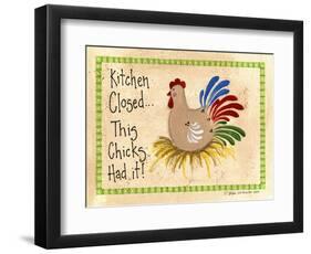 Kitchen Closed...Chicken-Debbie McMaster-Framed Premium Giclee Print