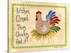 Kitchen Closed...Chicken-Debbie McMaster-Stretched Canvas