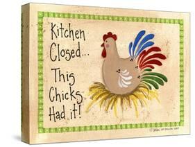 Kitchen Closed...Chicken-Debbie McMaster-Stretched Canvas