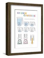 Kitchen Confusion-Clara Wells-Framed Art Print