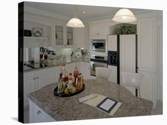 Kitchen Counter with Fancy Vinegar-null-Stretched Canvas
