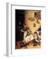 Kitchen Help-Isidor Kaufmann-Framed Art Print