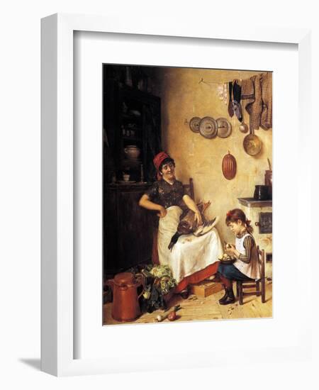 Kitchen Help-Isidor Kaufmann-Framed Art Print