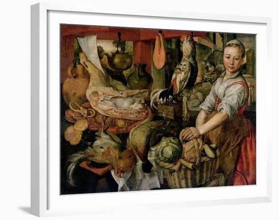 Kitchen Interior, 1566-Joachim Beuckelaer-Framed Giclee Print