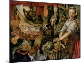 Kitchen Interior, 1566-Joachim Beuckelaer-Mounted Giclee Print