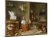 Kitchen Interior, 1644-David Teniers the Younger-Mounted Giclee Print