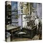 Kitchen Interior, Colour Illustration, Austria, 19th Century-null-Stretched Canvas