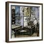 Kitchen Interior, Colour Illustration, Austria, 19th Century-null-Framed Giclee Print