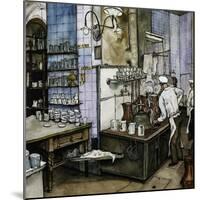 Kitchen Interior, Colour Illustration, Austria, 19th Century-null-Mounted Giclee Print