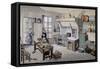 Kitchen Interior, France, 19th Century-null-Framed Stretched Canvas