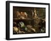 Kitchen Interior with Still Life, Maid by the Fire-Adriaen van Utrecht-Framed Giclee Print