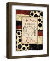 Kitchen Love Plate-Diane Stimson-Framed Art Print