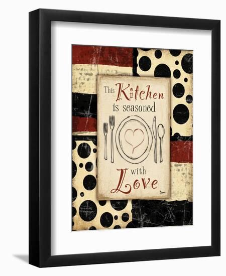 Kitchen Love Plate-Diane Stimson-Framed Art Print