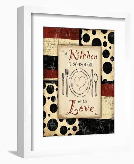 Kitchen Love Plate-Diane Stimson-Framed Art Print