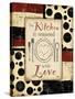 Kitchen Love Plate-Diane Stimson-Stretched Canvas