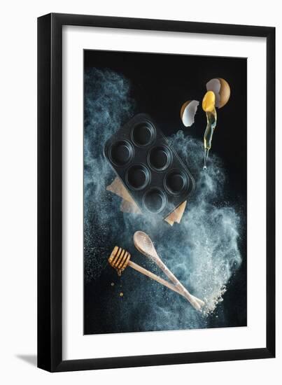 Kitchen Mess: Honey Muffins-Dina Belenko-Framed Giclee Print