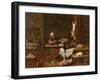 Kitchen of a Dutch Mansion-David the Younger Teniers-Framed Giclee Print